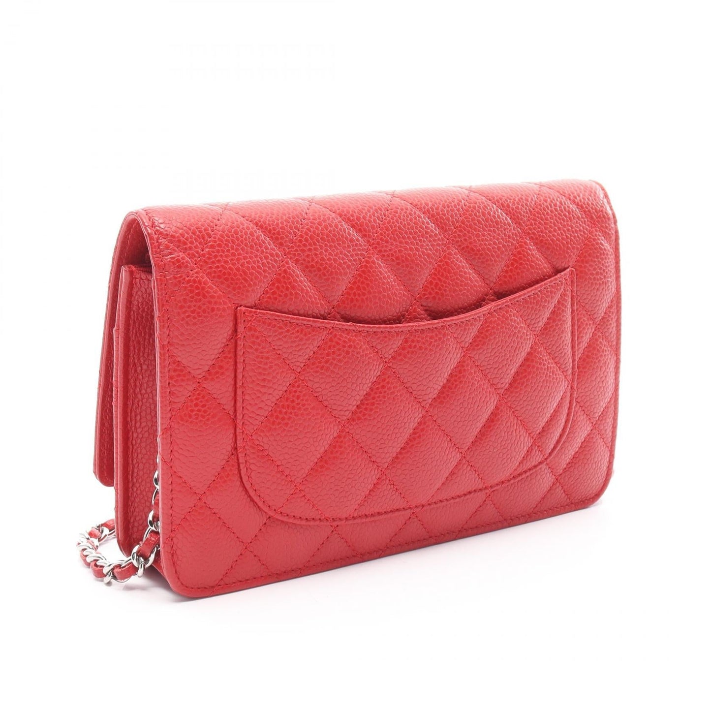 Chanel Matelasse Chain Wallet Leather Shoulder Bag A33814 in Great Condition