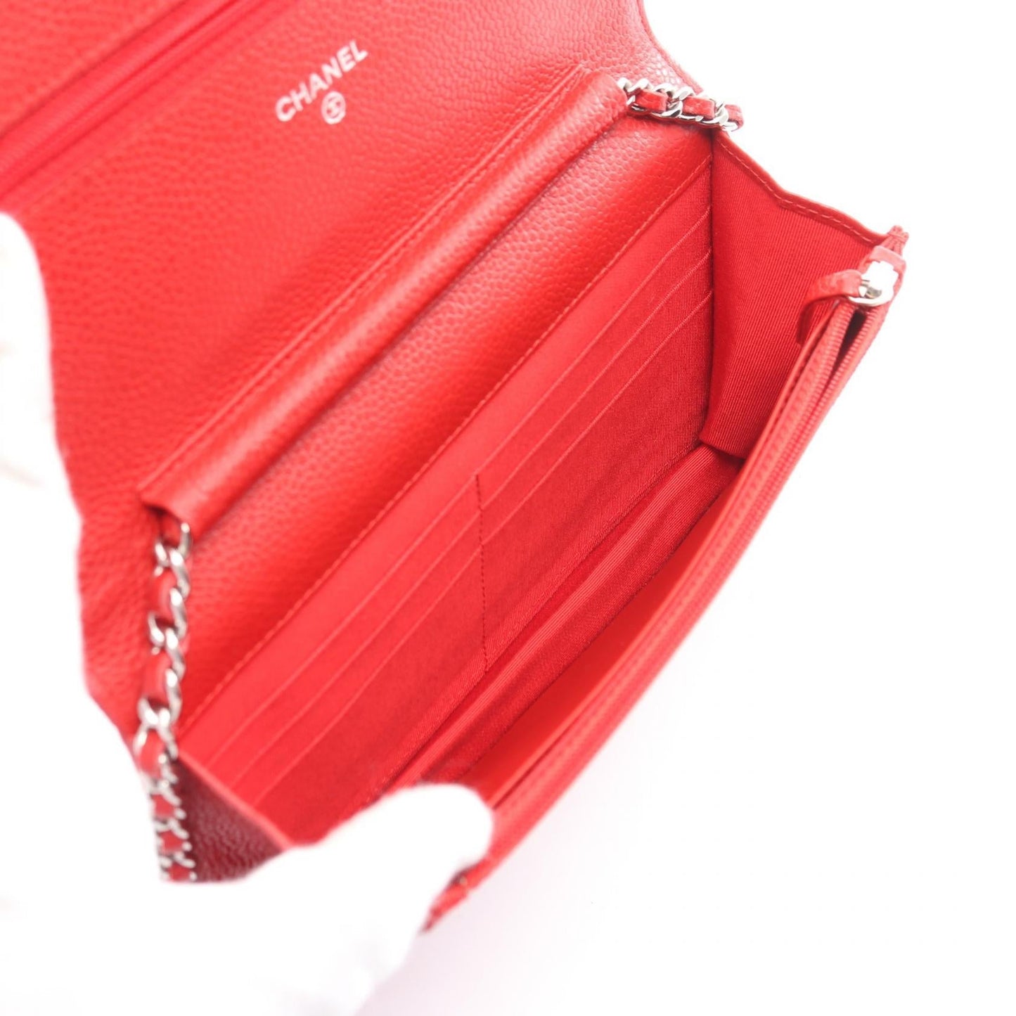 Chanel Matelasse Chain Wallet Leather Shoulder Bag A33814 in Great Condition