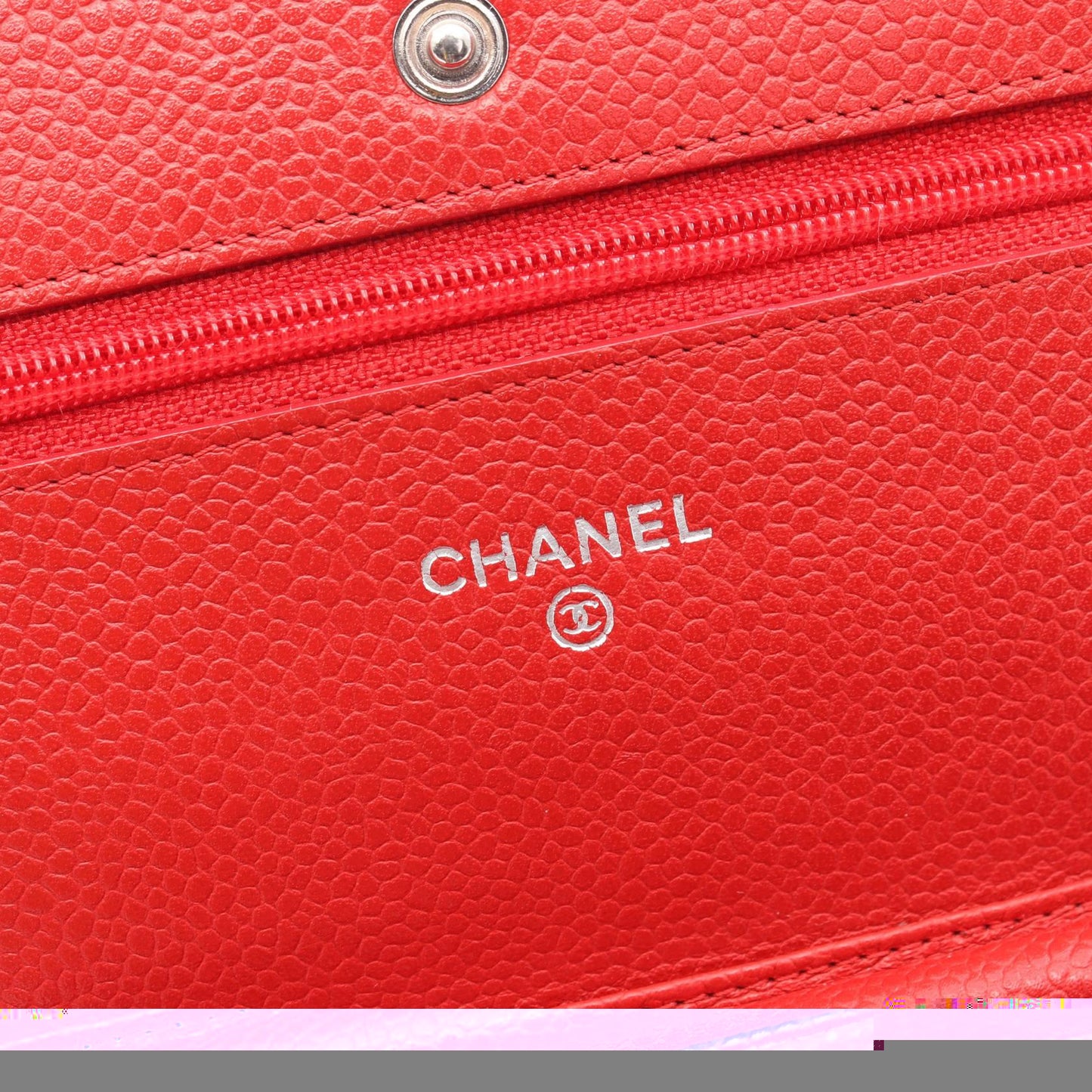 Chanel Matelasse Chain Wallet Leather Shoulder Bag A33814 in Great Condition