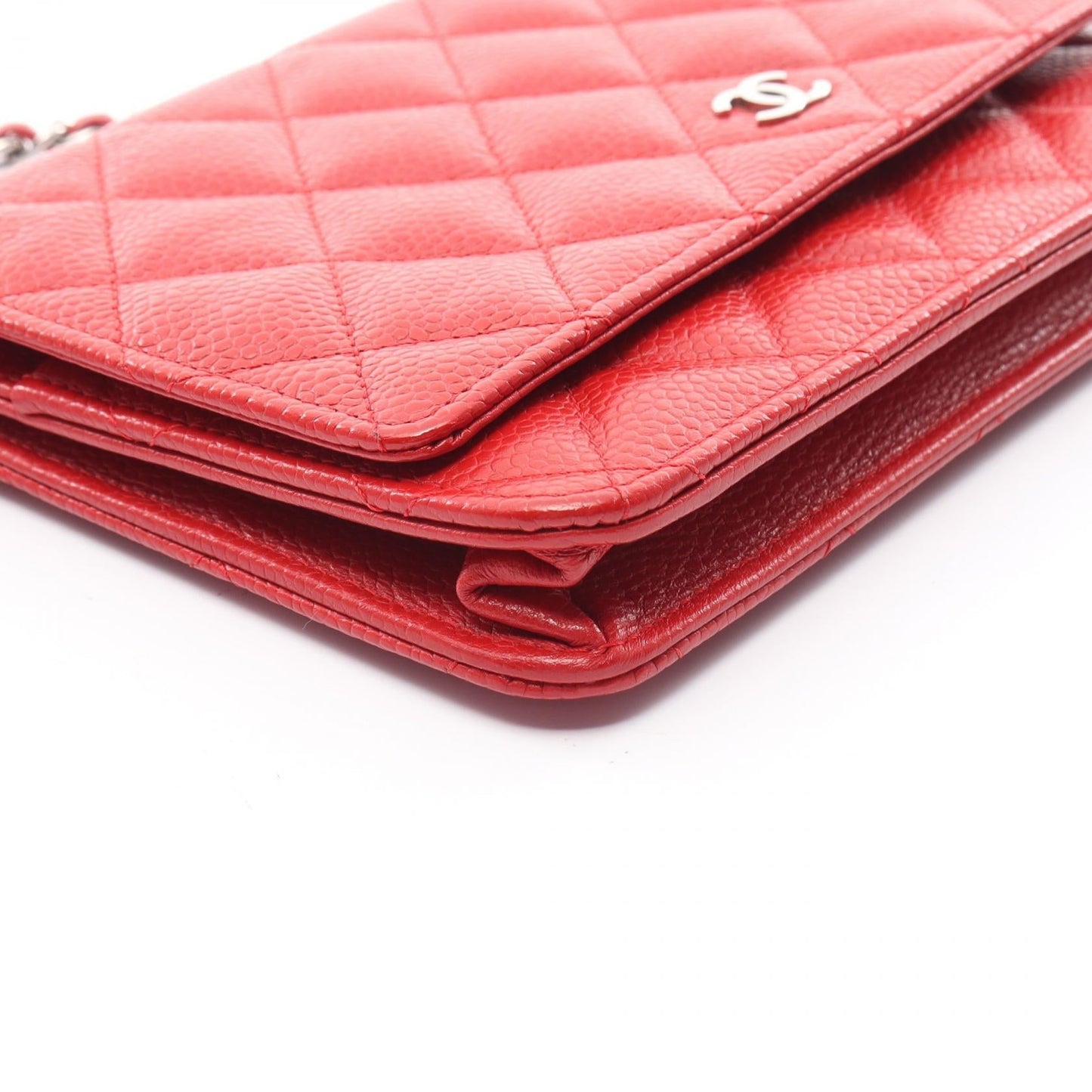 Chanel Matelasse Chain Wallet Leather Shoulder Bag A33814 in Great Condition