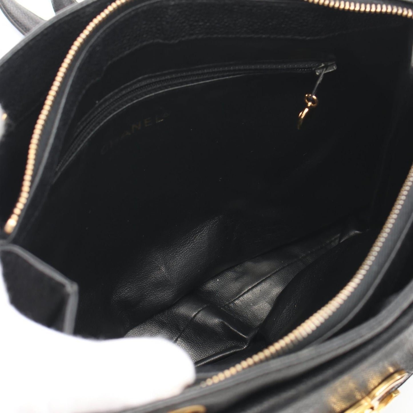 Chanel Caviar Skin Coco Mark Tote Bag