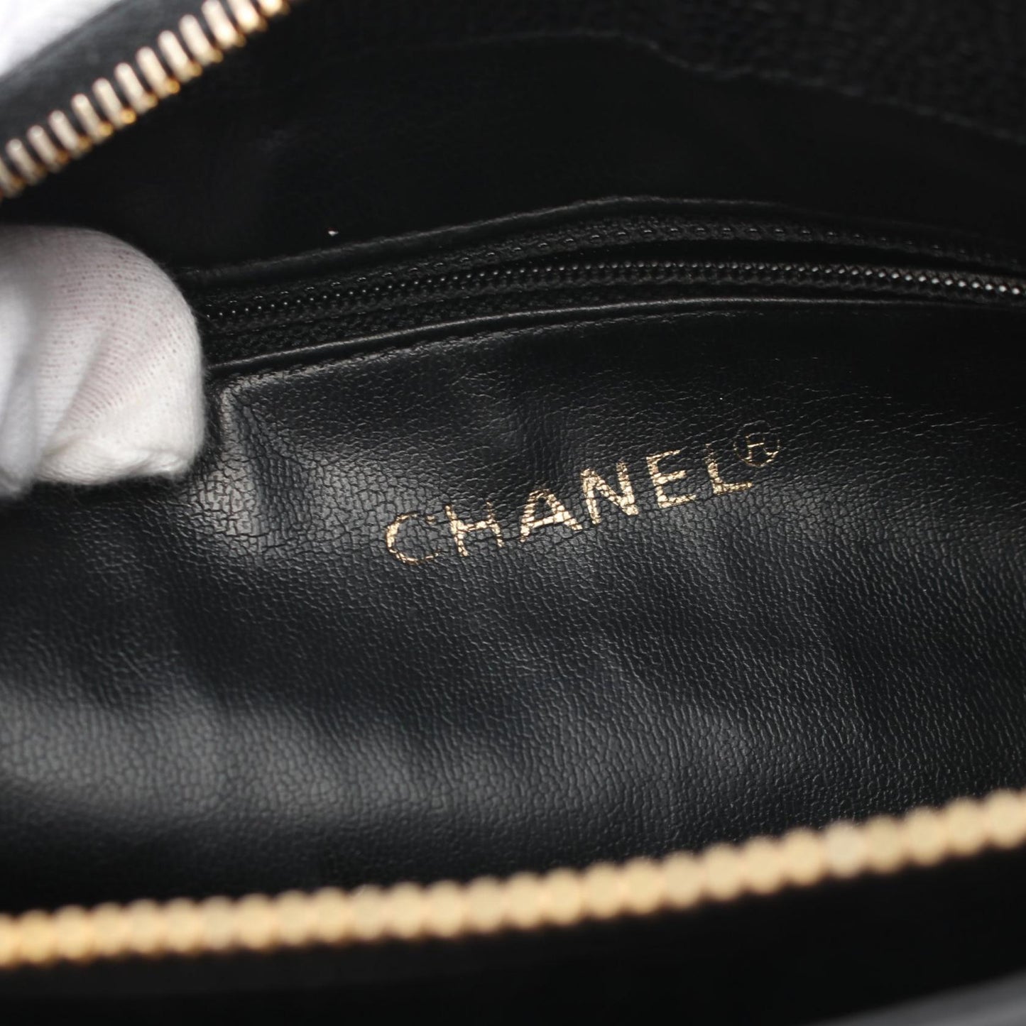 Chanel Caviar Skin Coco Mark Tote Bag
