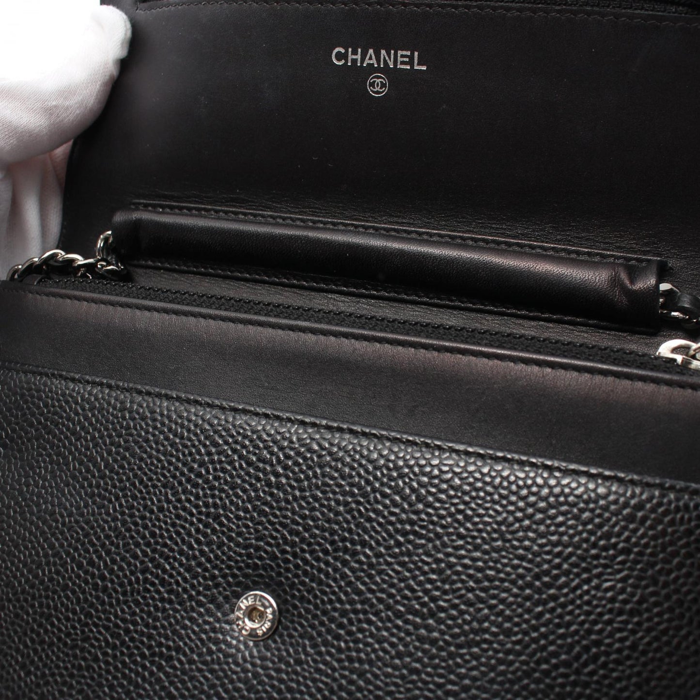 Chanel Caviar Skin Coco Mark Shoulder Bag