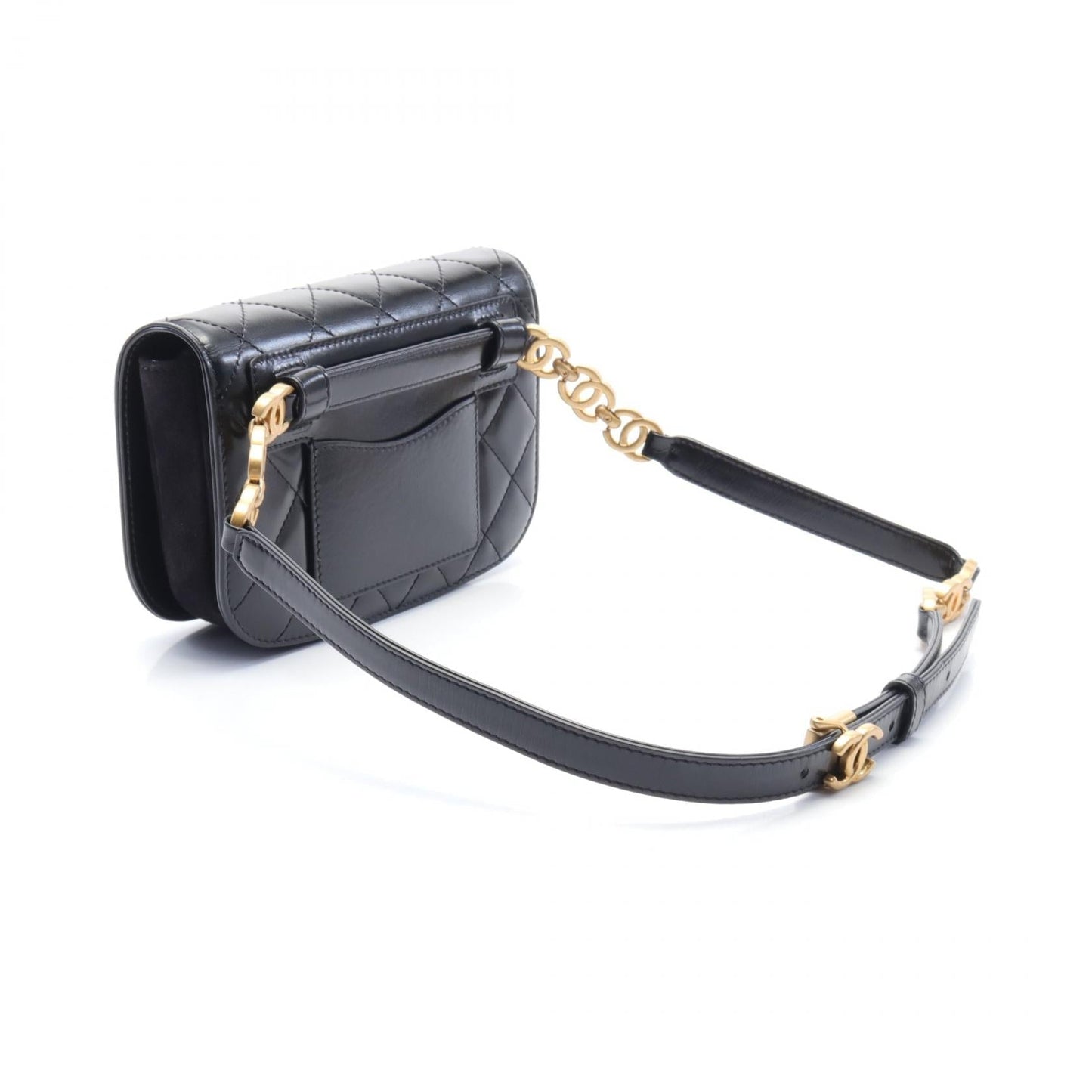 Chanel Leather Suede Matelasse Waist Bag
