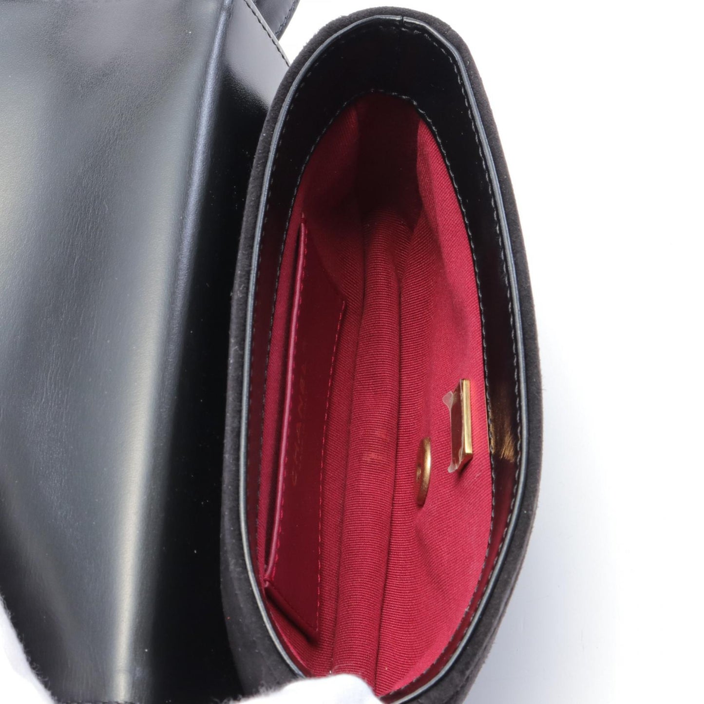Chanel Leather Suede Matelasse Waist Bag