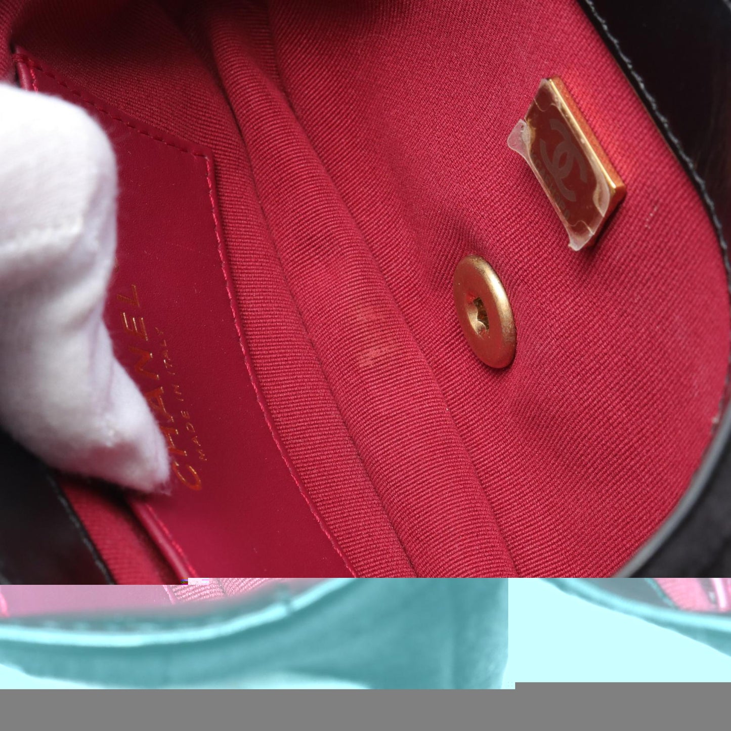 Chanel Leather Suede Matelasse Waist Bag
