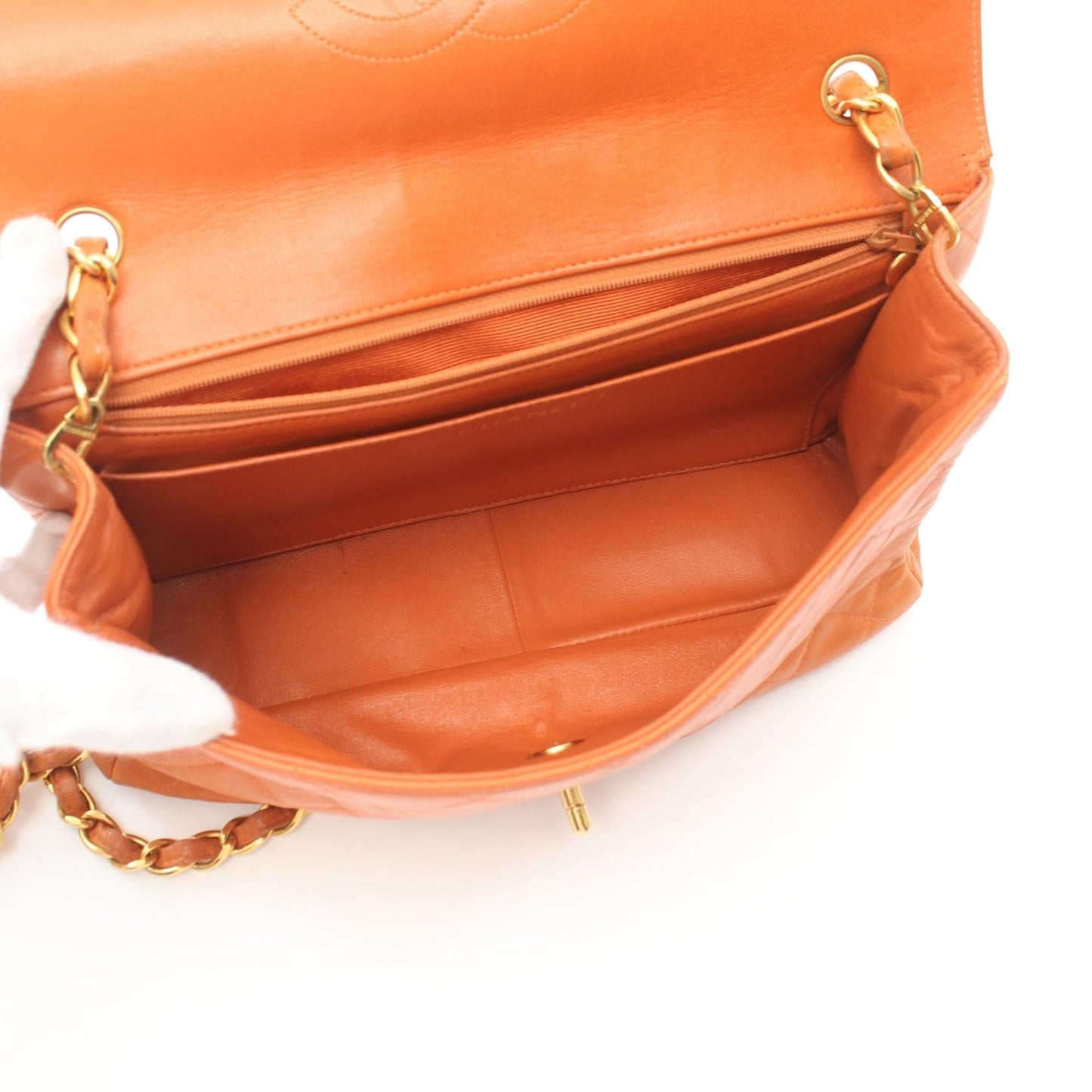 Chanel Medium Classic Single Flap Bag Leather Shoulder Bag in New Condition