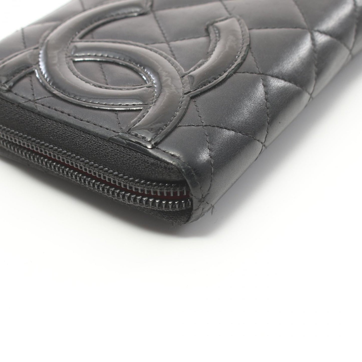 Chanel Cambon Leather Zip Around Wallet Leather Long Wallet A50078 in New Condition