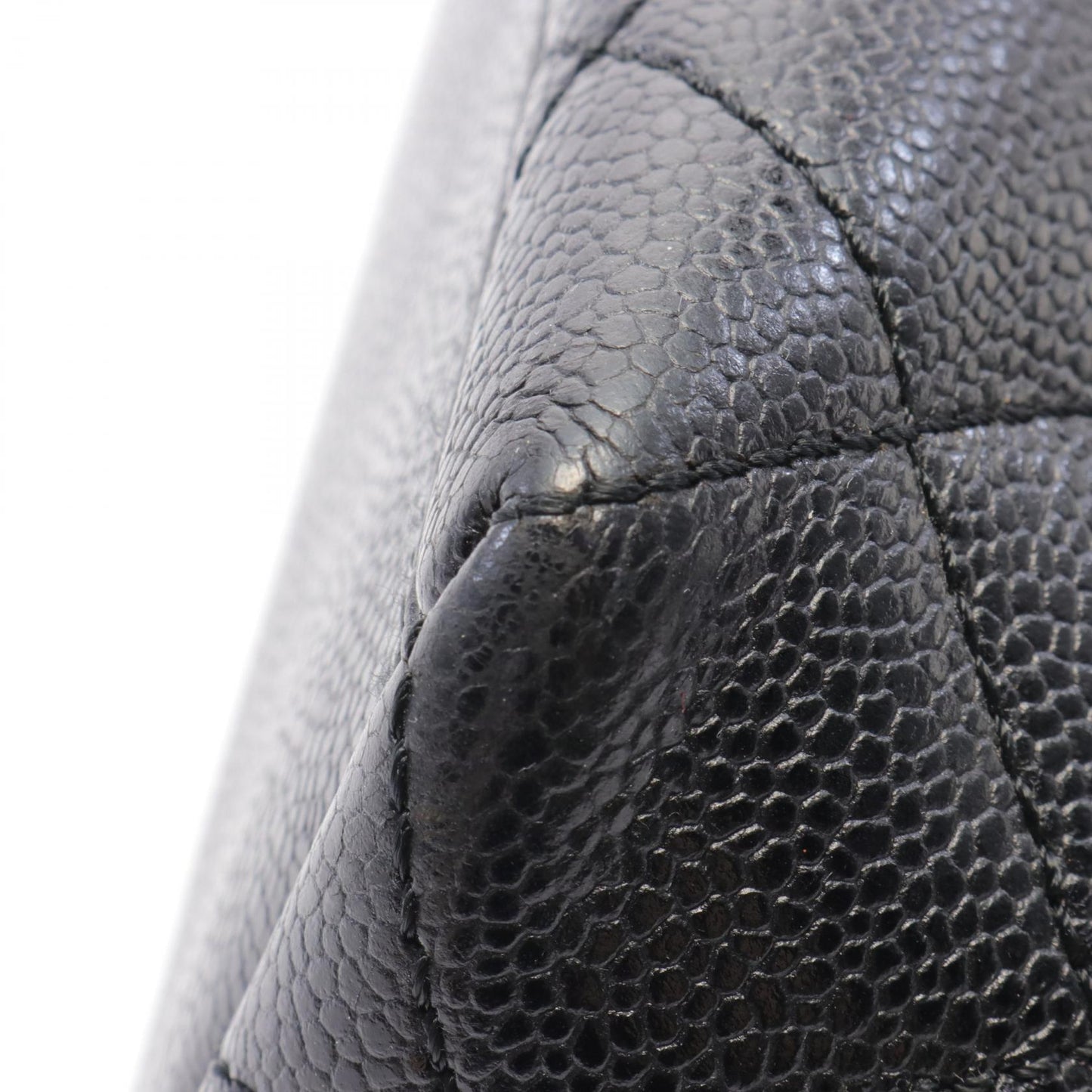 Chanel Caviar Skin Matelasse Handbag Black