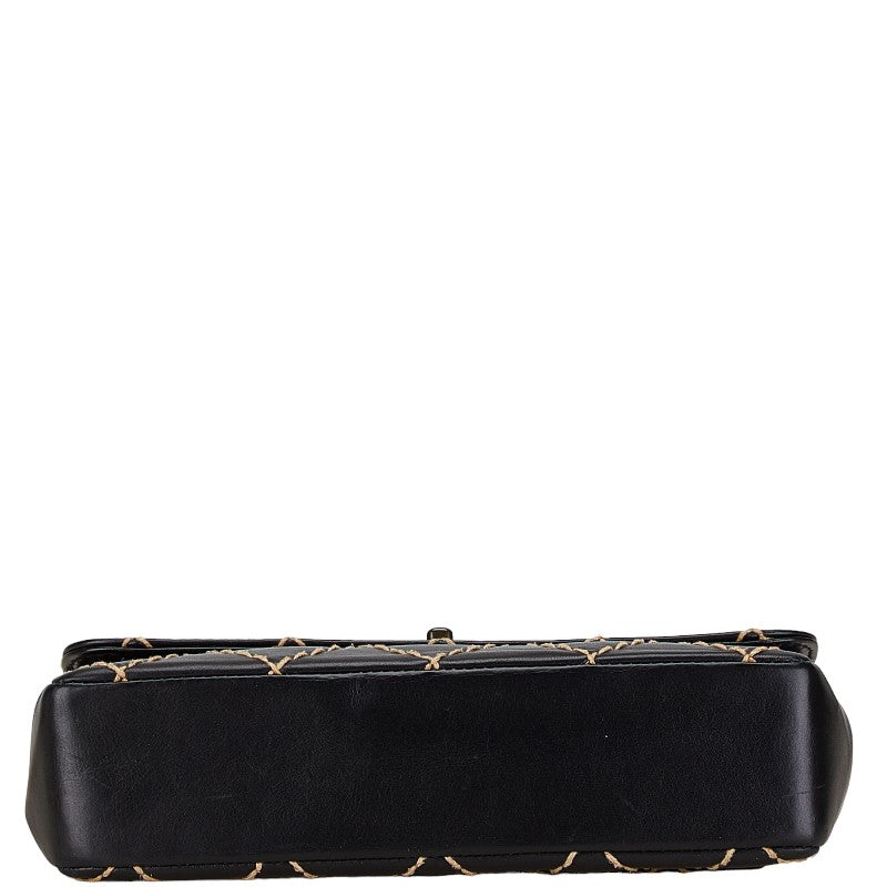 Chanel Leather Matelasse Wild Stitch Chain Shoulder Bag
