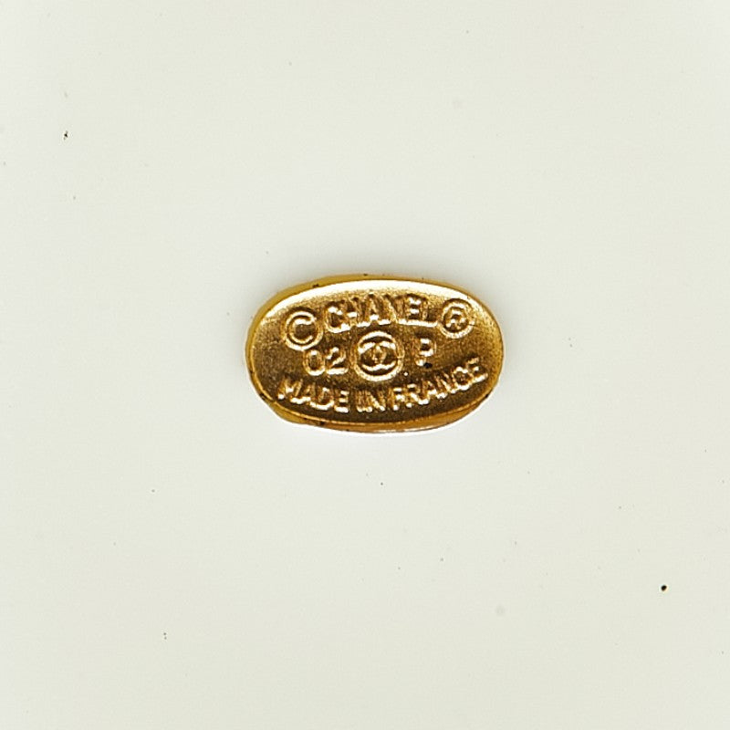Chanel Camellia Coco Mark Necklace Gold White Black