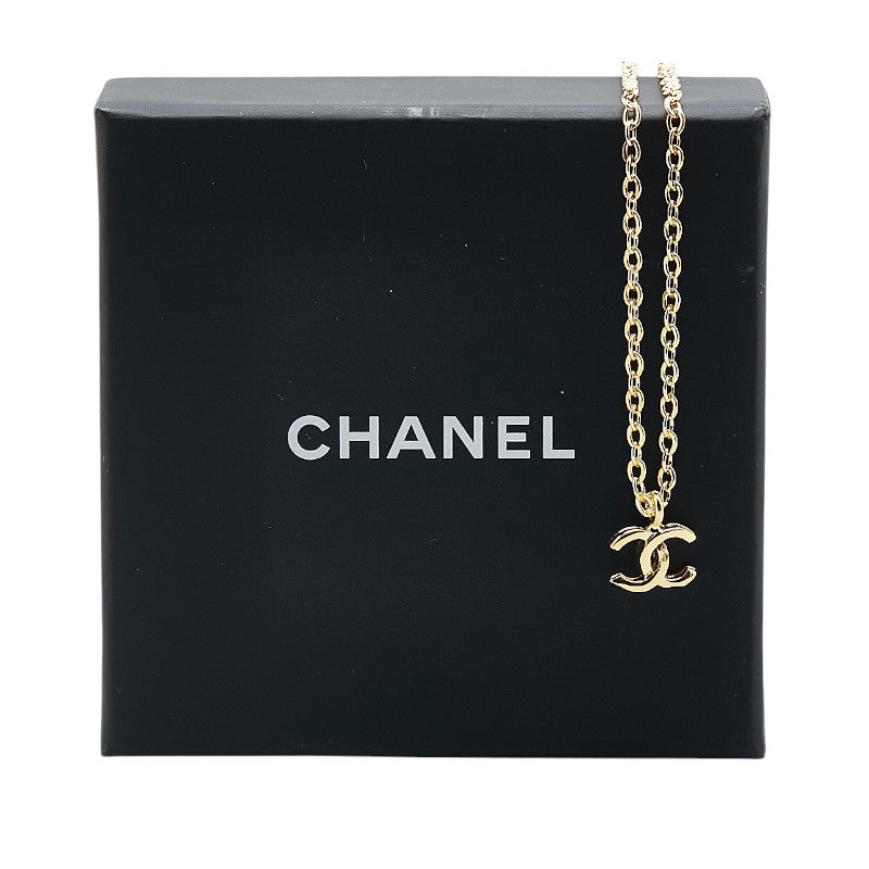 Chanel Vintage Coco Mark Necklace Gold