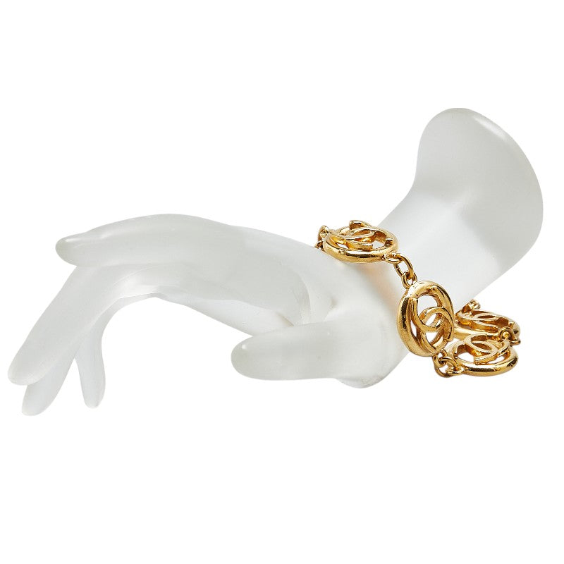 Chanel Vintage Coco Mark 1983 Gold Bracelet