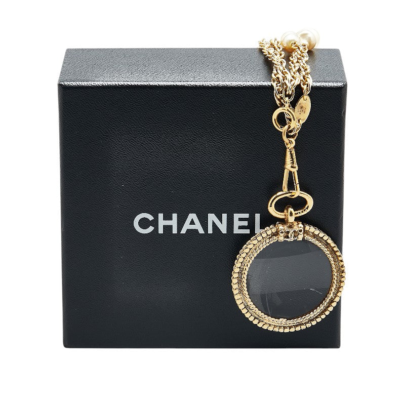 Chanel Coco Mark Long Chain Necklace Gold