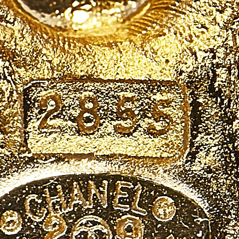 Chanel Vintage Coco Mark Gold Earrings