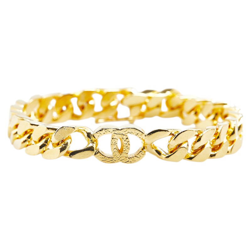 Chanel Coco Mark Gold Bracelet