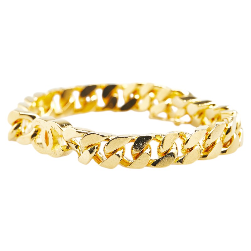 Chanel Coco Mark Gold Bracelet