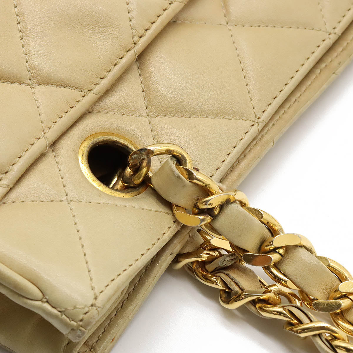 Chanel Leather Matelasse Coco Ball Chain Shoulder Tote