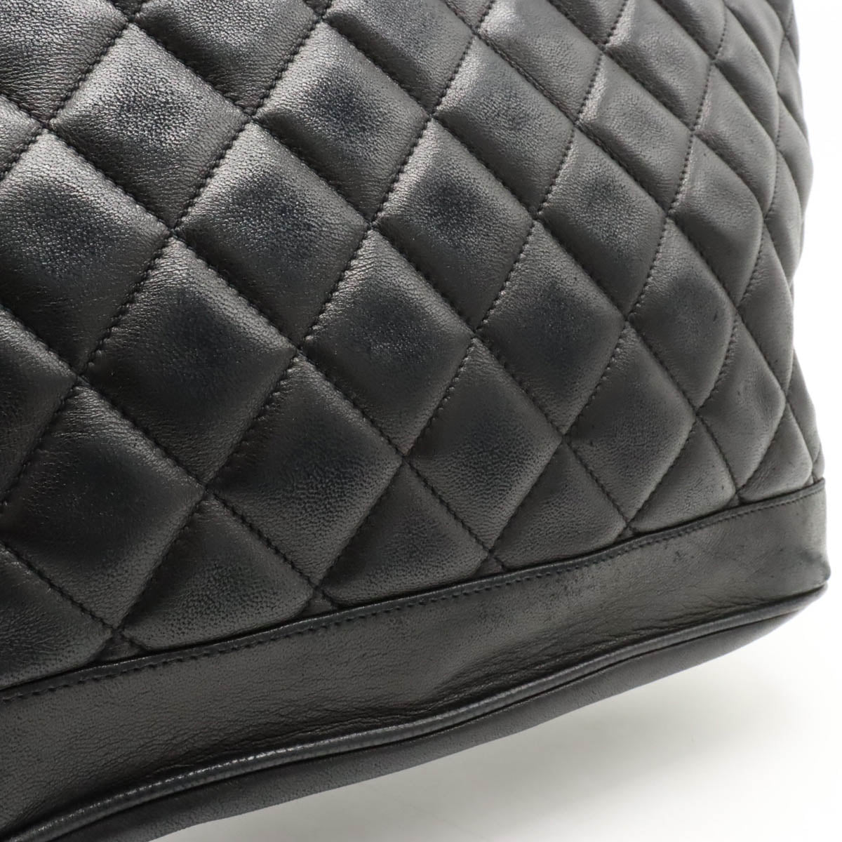 Chanel Leather Matelasse Tote Bag Shoulder Bag
