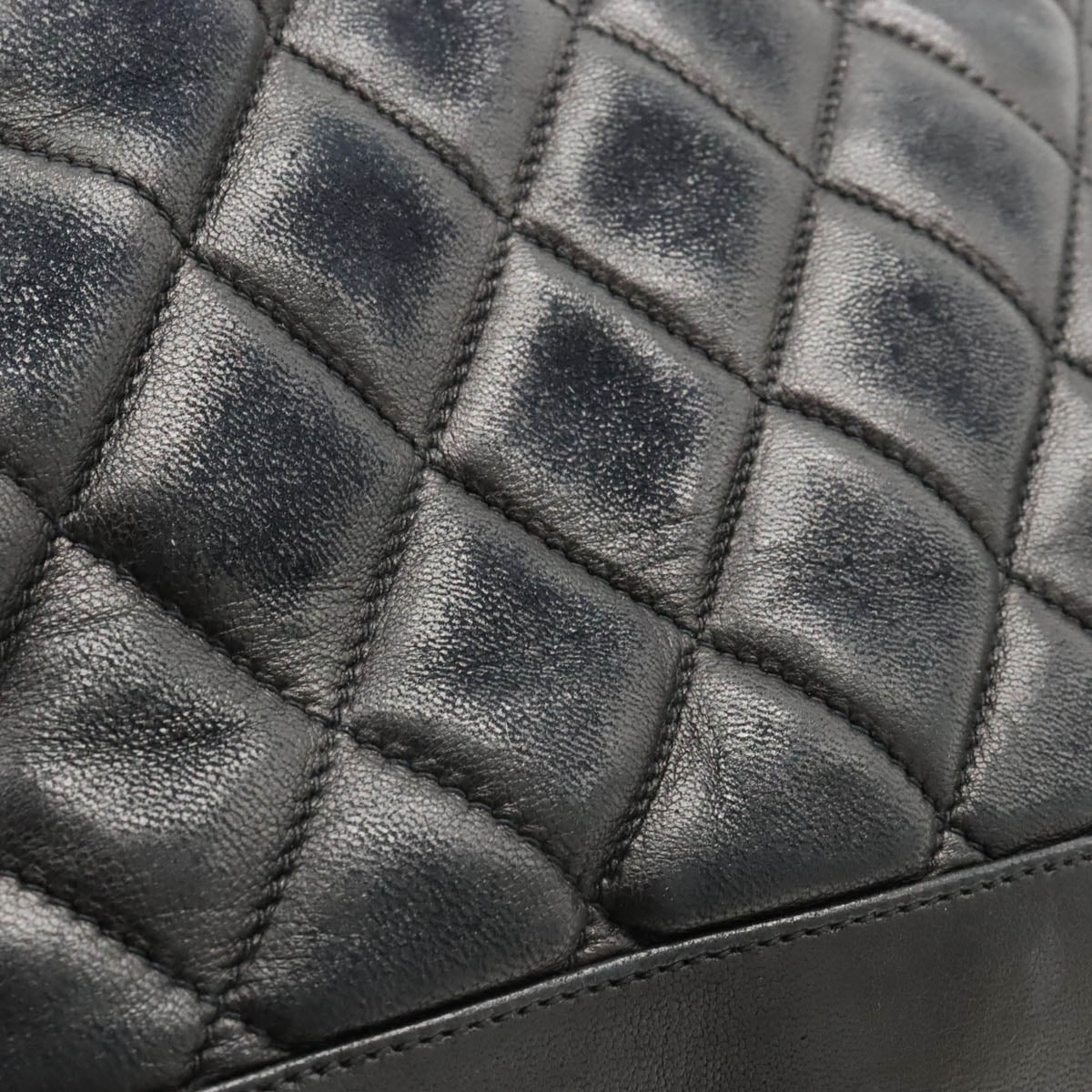 Chanel Leather Matelasse Tote Bag Shoulder Bag