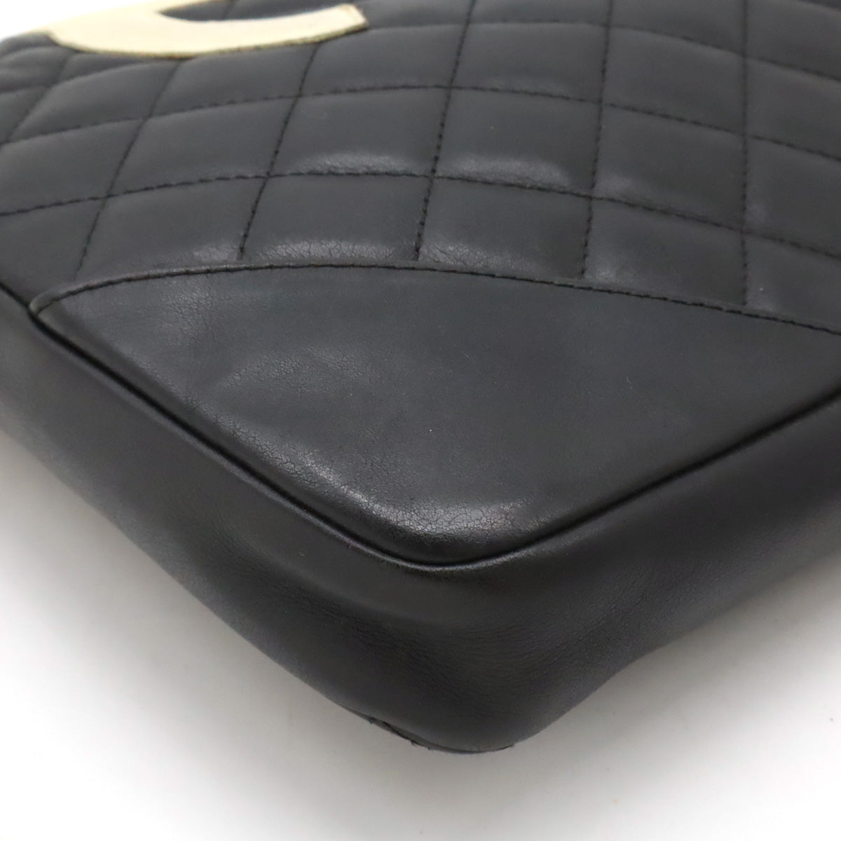 Chanel Cambon Line Coco Mark Shoulder Bag Black