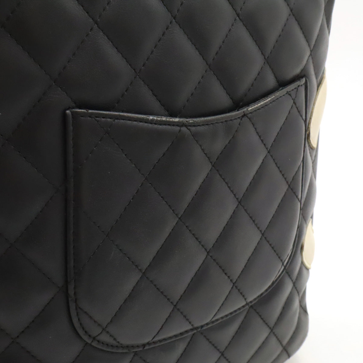 Chanel Cambon Line Coco Mark Shoulder Bag Black