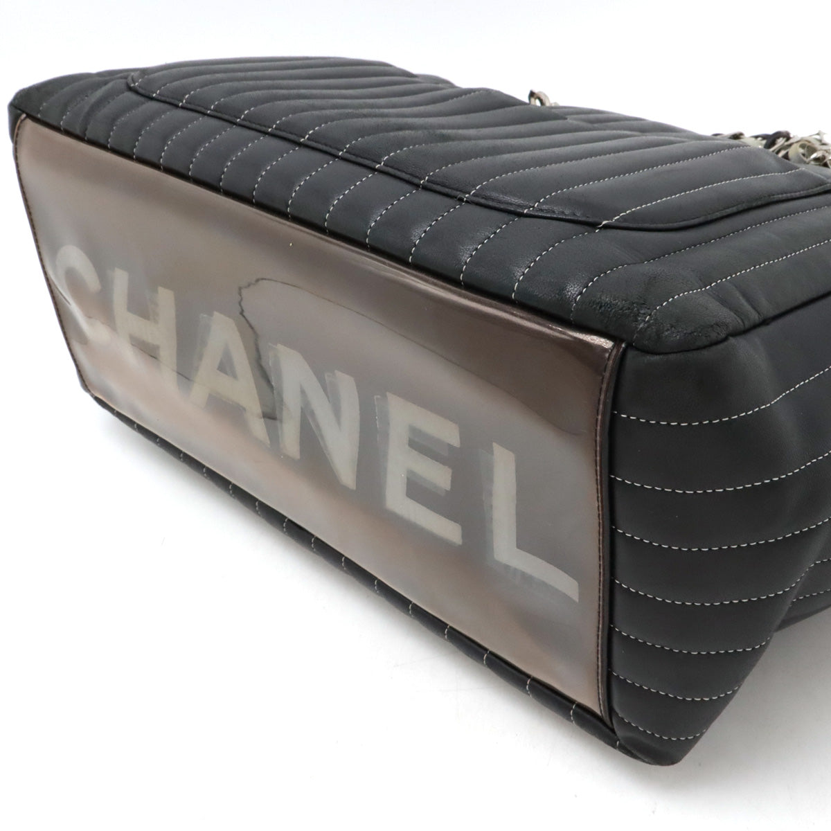 Chanel Leather New Mademoiselle Tote Bag Black