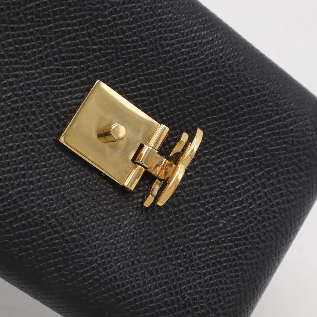 Chanel Caviar Skin Coco Mark iQOS Case Leather Black