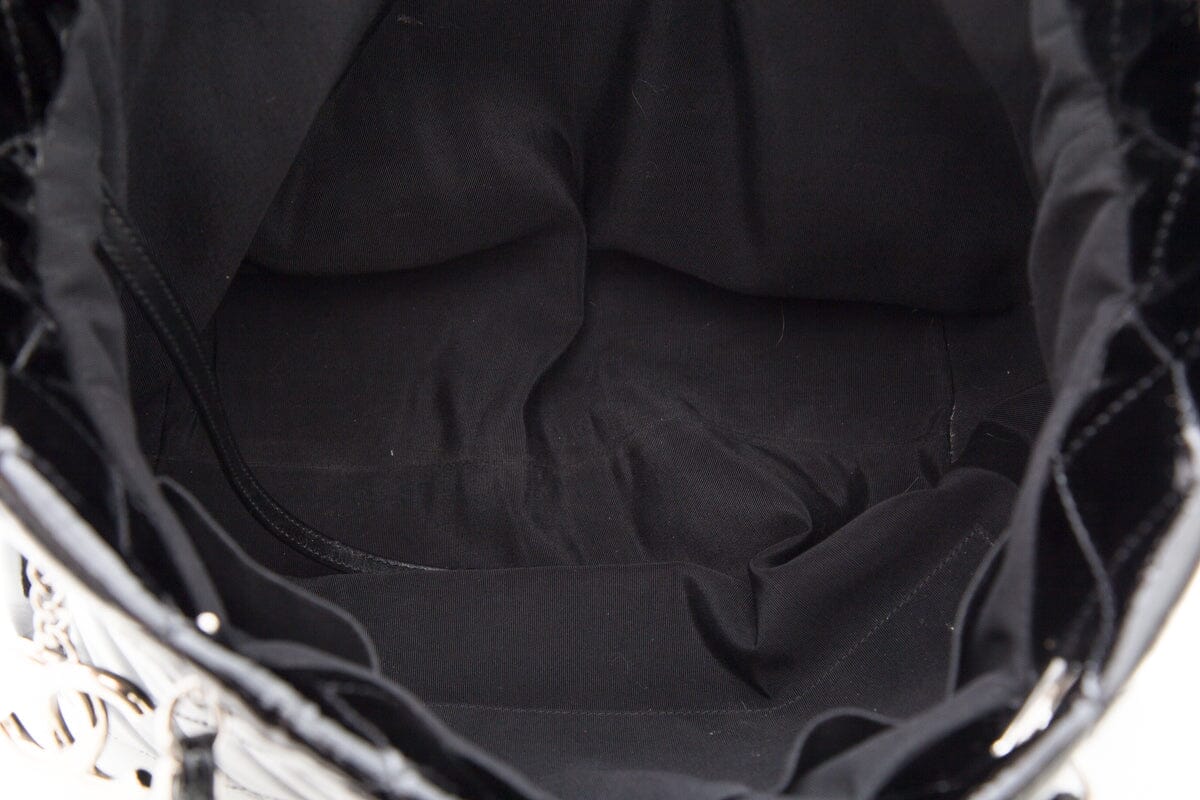 Chanel Black Diamond quilted "2009-2010" Handbag