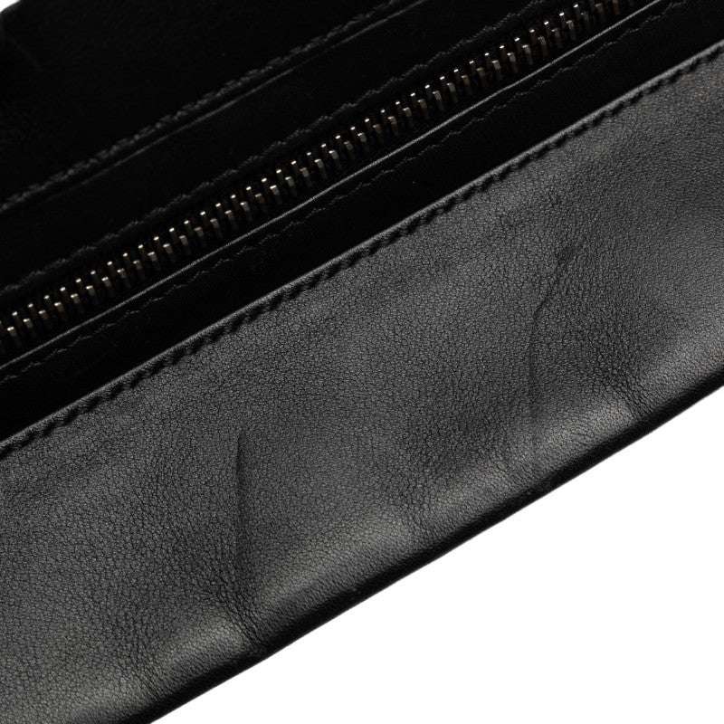 Chanel Leather Chocobar Logo Chain Shoulder Tote Bag