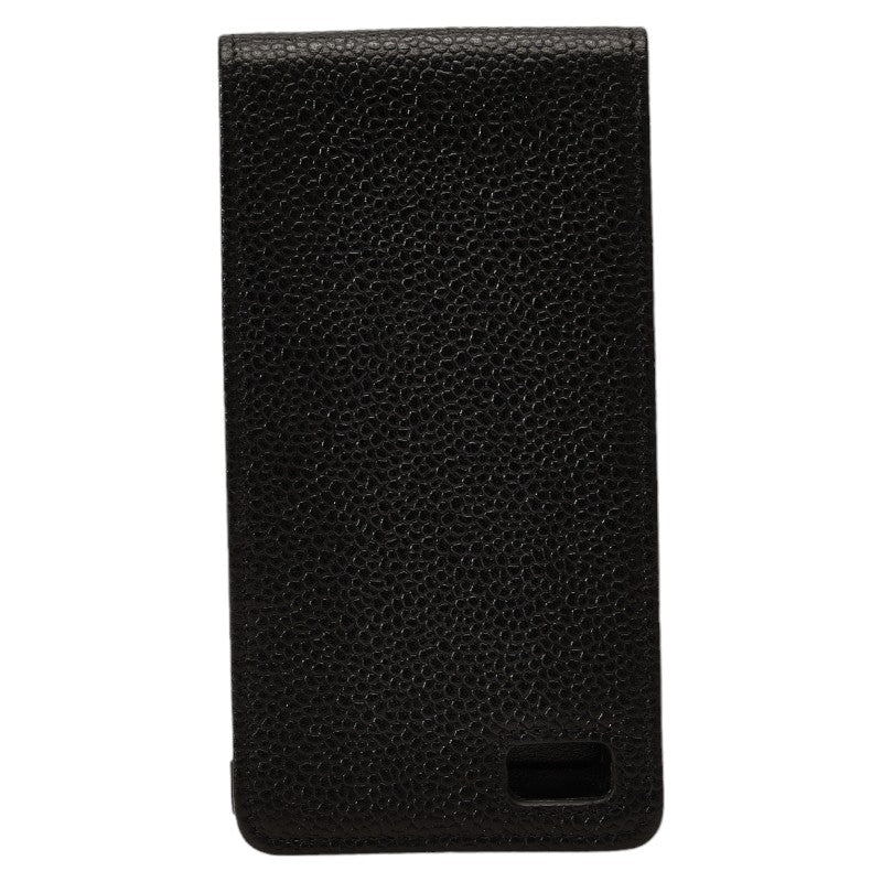 Chanel Caviar Skin Coco Mark iPhone 4 Case Black