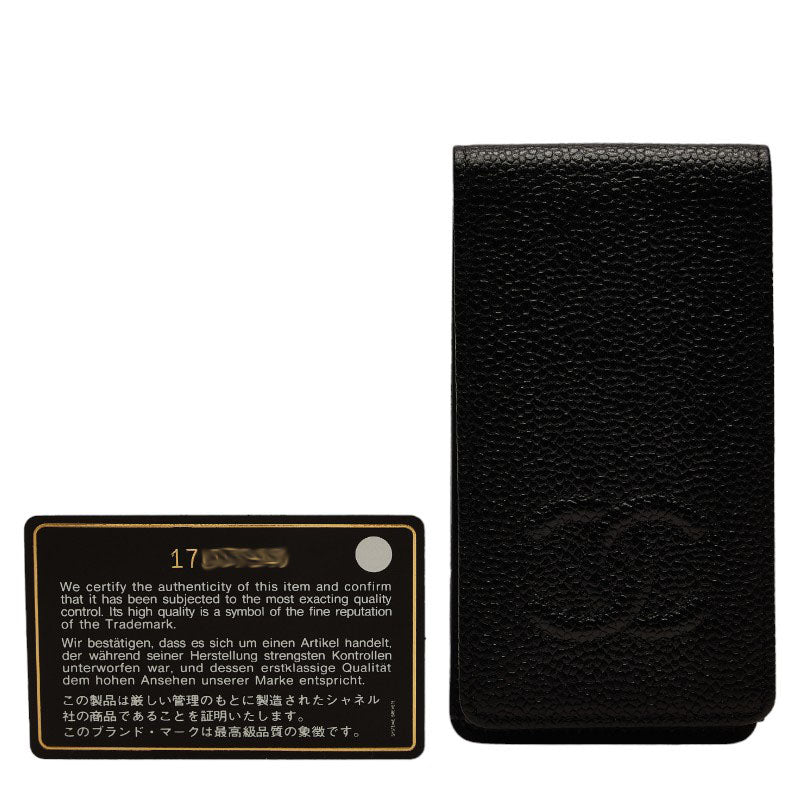 Chanel Caviar Skin Coco Mark iPhone 4 Case Black