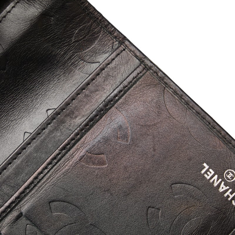 Chanel Cambon Line Coco Mark Leather Wallet
