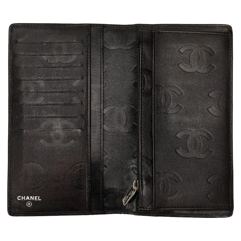 Chanel Cambon Line Coco Mark Leather Wallet