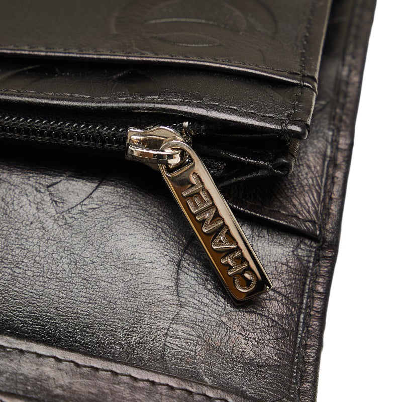 Chanel Cambon Line Coco Mark Leather Wallet