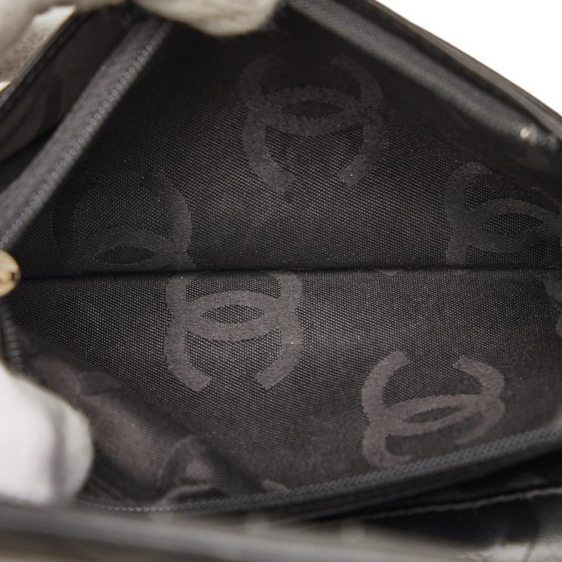 Chanel Cambon Line Coco Mark Leather Wallet