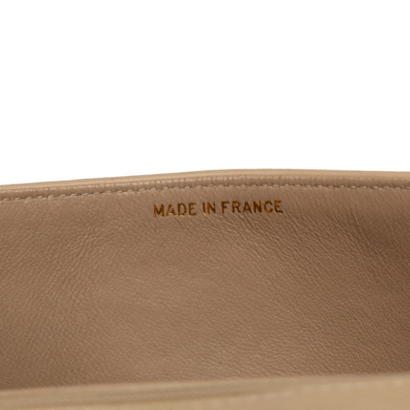 Chanel Beige Lambskin Coco Mark Shoulder Bag