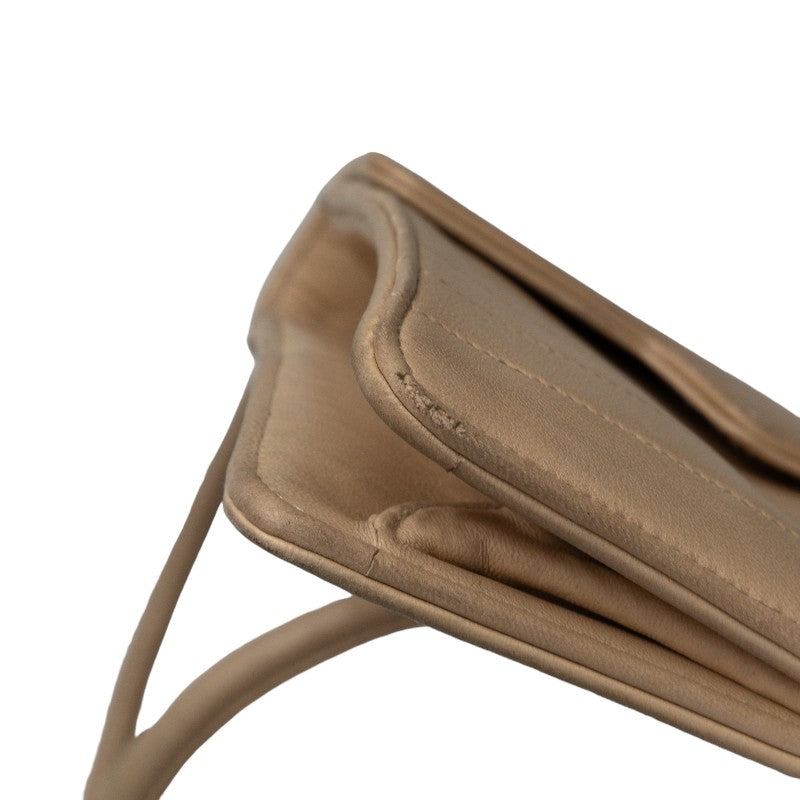 Chanel Beige Lambskin Coco Mark Shoulder Bag