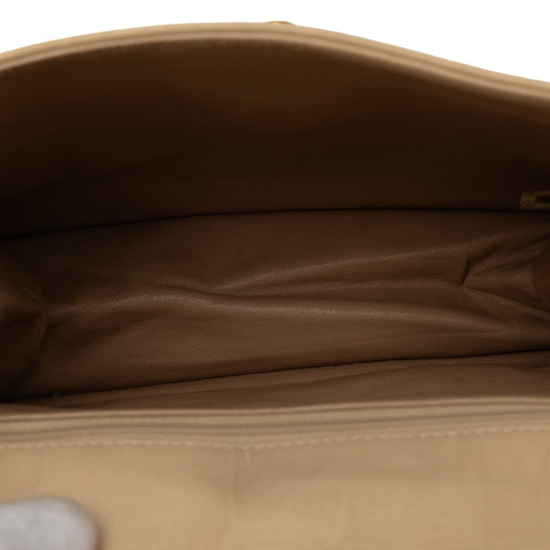 Chanel Beige Lambskin Coco Mark Shoulder Bag