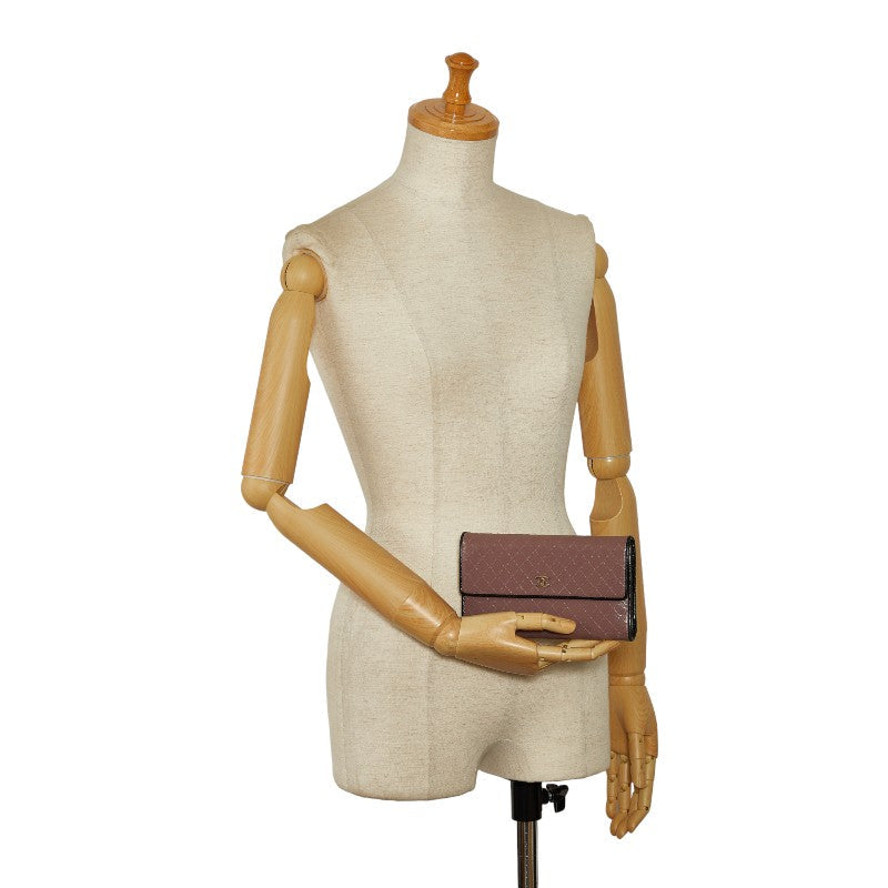 Chanel Bicolor Leather Long Wallet