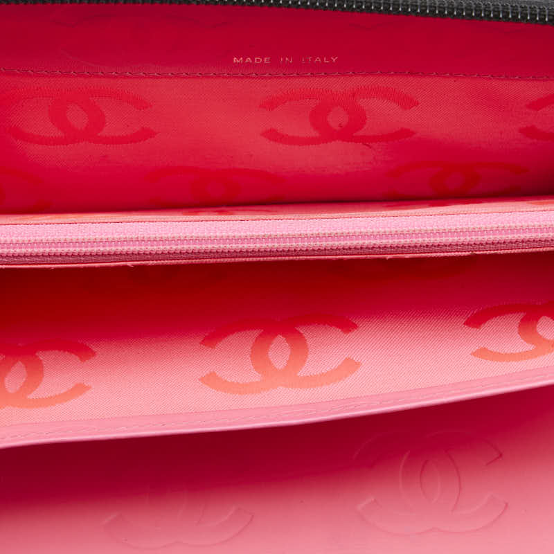 Chanel Cambon Line Lambskin Long Wallet