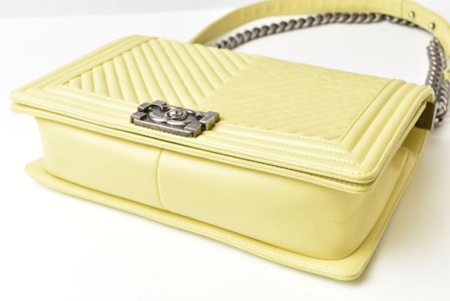 Chanel Boy Lambskin 2way Chain Shoulder/Clutch Bag