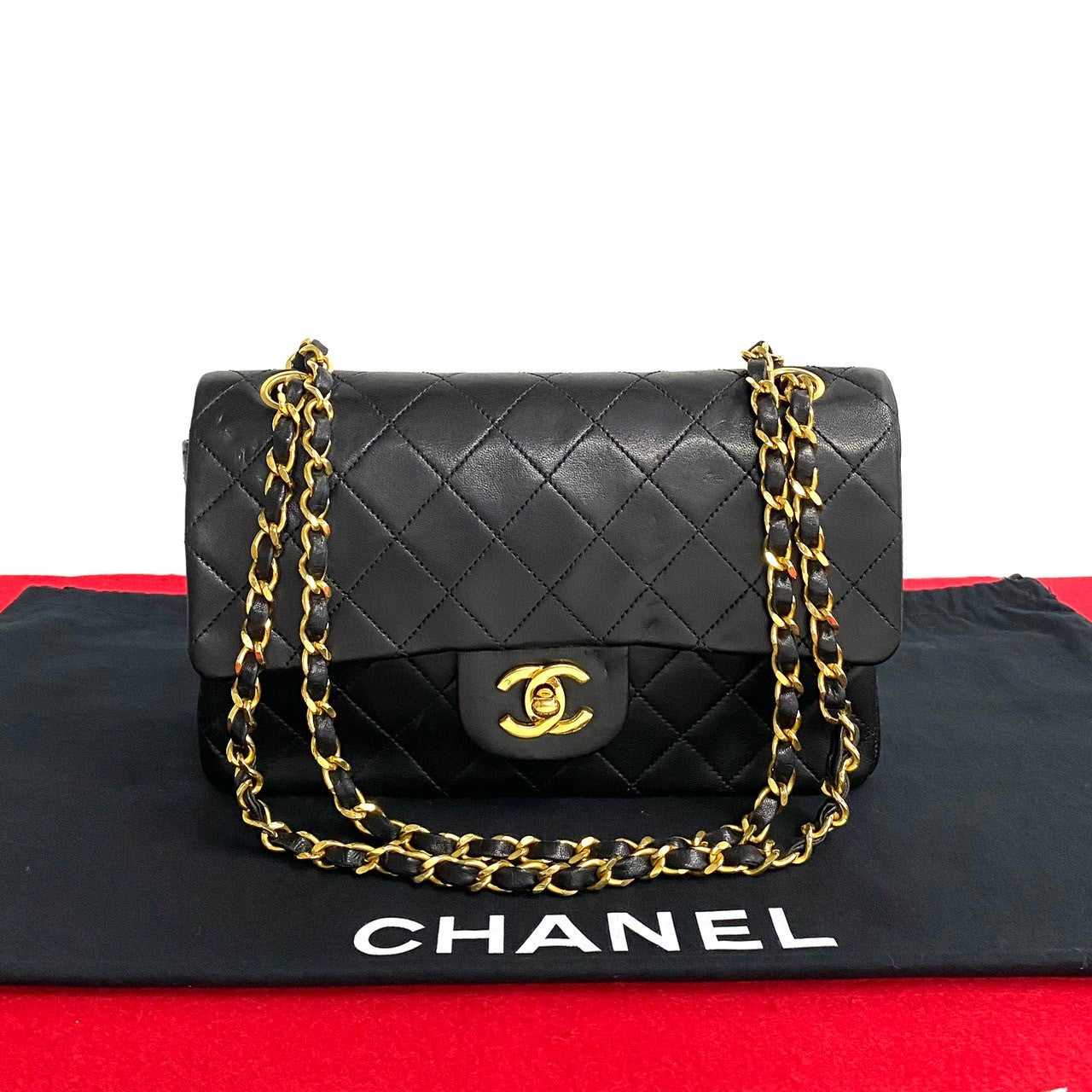 Chanel Small Classic Double Flap Bag Leather Handbag in New Condition