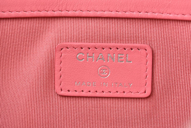 Chanel Caviar Skin Clutch Bag/Flat Pouch Rose Pink
