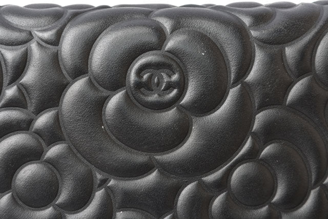 Chanel Camellia Lambskin Long Wallet A82283