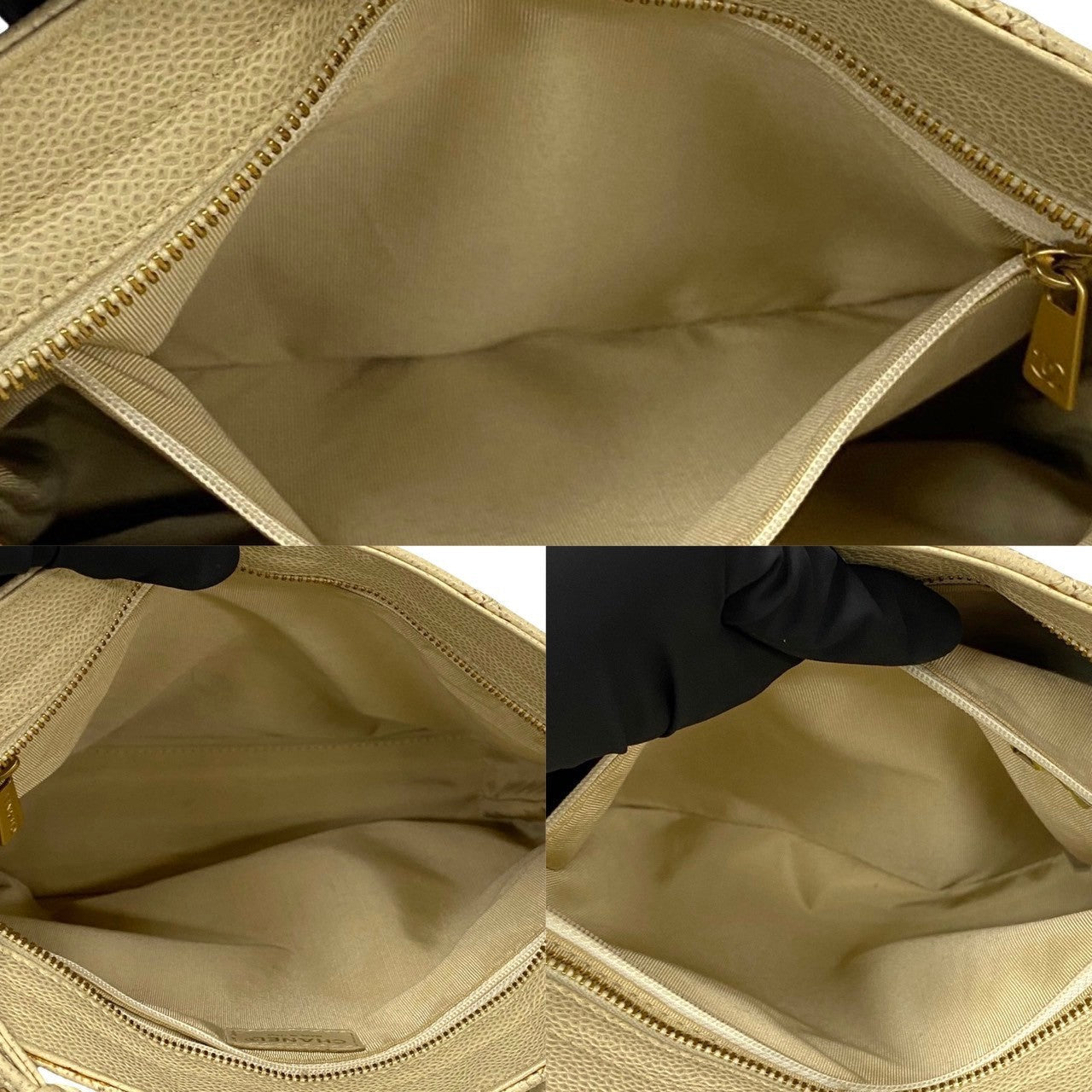 Chanel CC Caviar Shoulder Bag Leather Shoulder Bag
