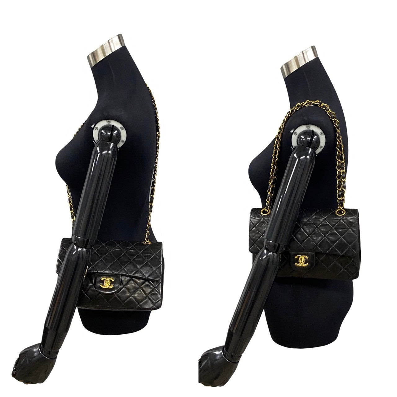 Chanel Classic Small Double Flap Bag Leather Crossbody Bag