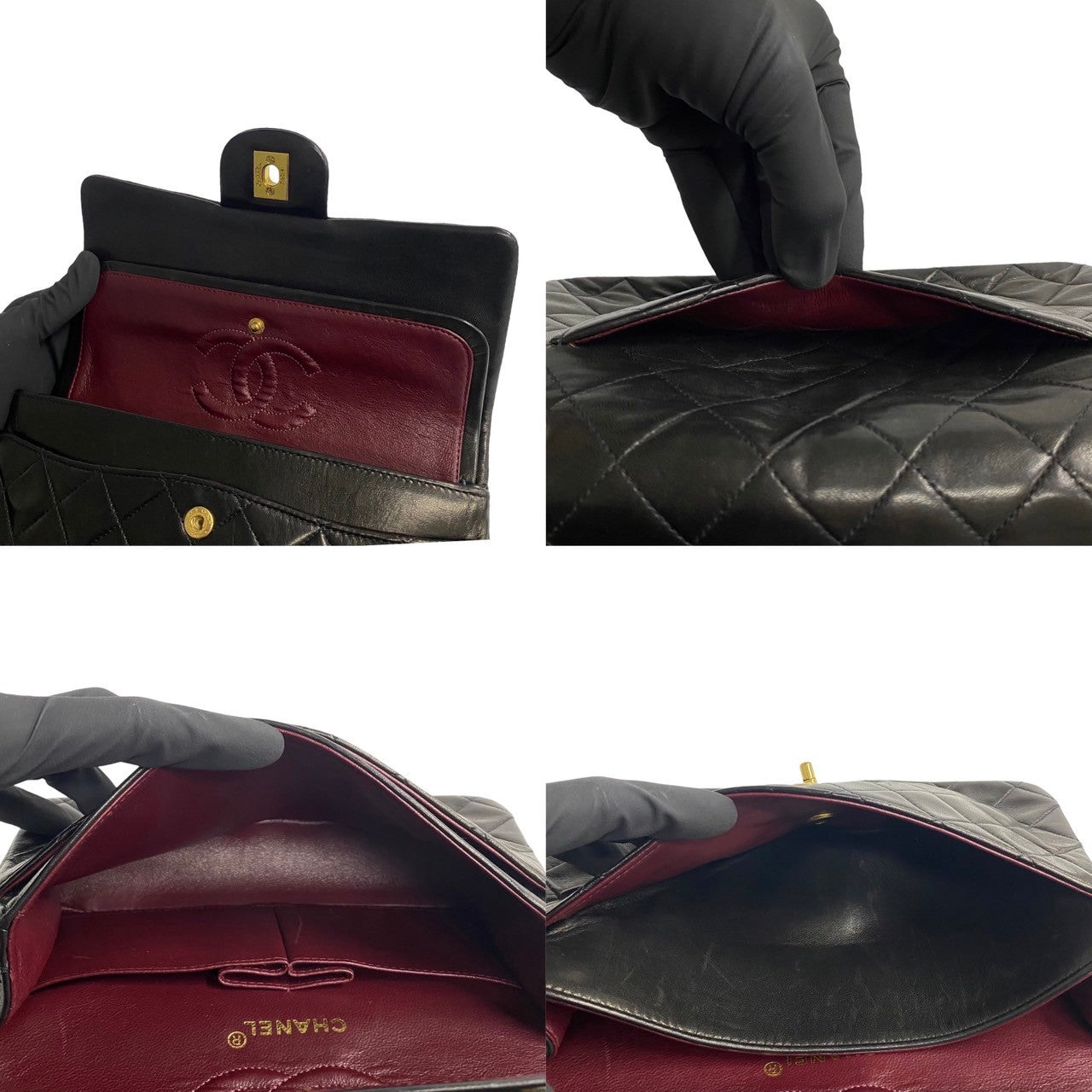 Chanel Classic Small Double Flap Bag Leather Crossbody Bag