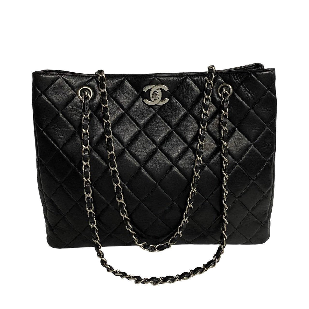 Chanel CC Matelasse Tote Bag Leather Tote Bag