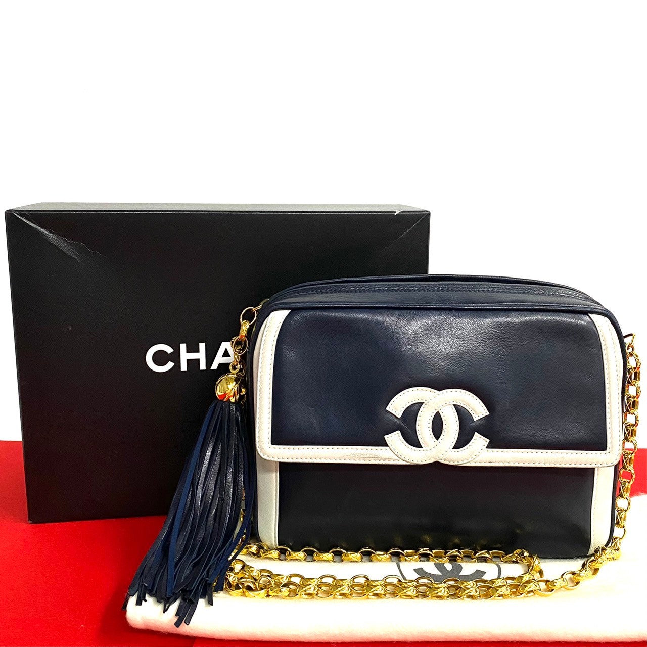 Chanel CC Flap Camera Bag Leather Crossbody Bag
